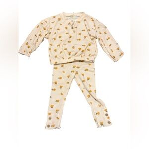 Jessica Simpson Kids Matching Set Set - Cream and Yellow